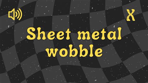 wobbly metal sheet thunder sound